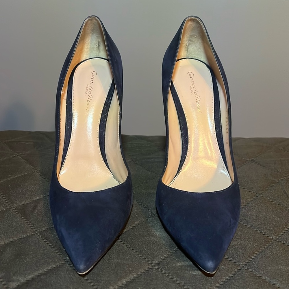 Gianvito Rossi 105 Blue Suede